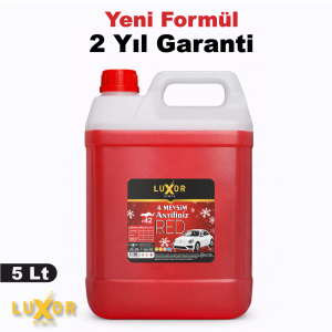 Luxor Kimya 4 Mevsim -42° Kırmızı Antifriz 5 Lt