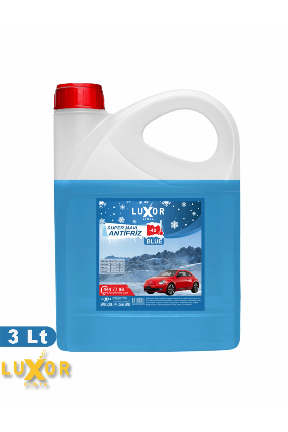 Kimya 4 Mevsim -40°c Süper Antifiriz 3 Litre (ÜRETİM TARİHİ:01.2025)