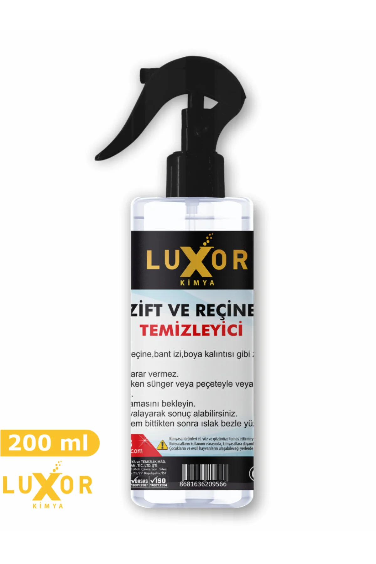 Zift Ve Reçine Temizleyici 200ml