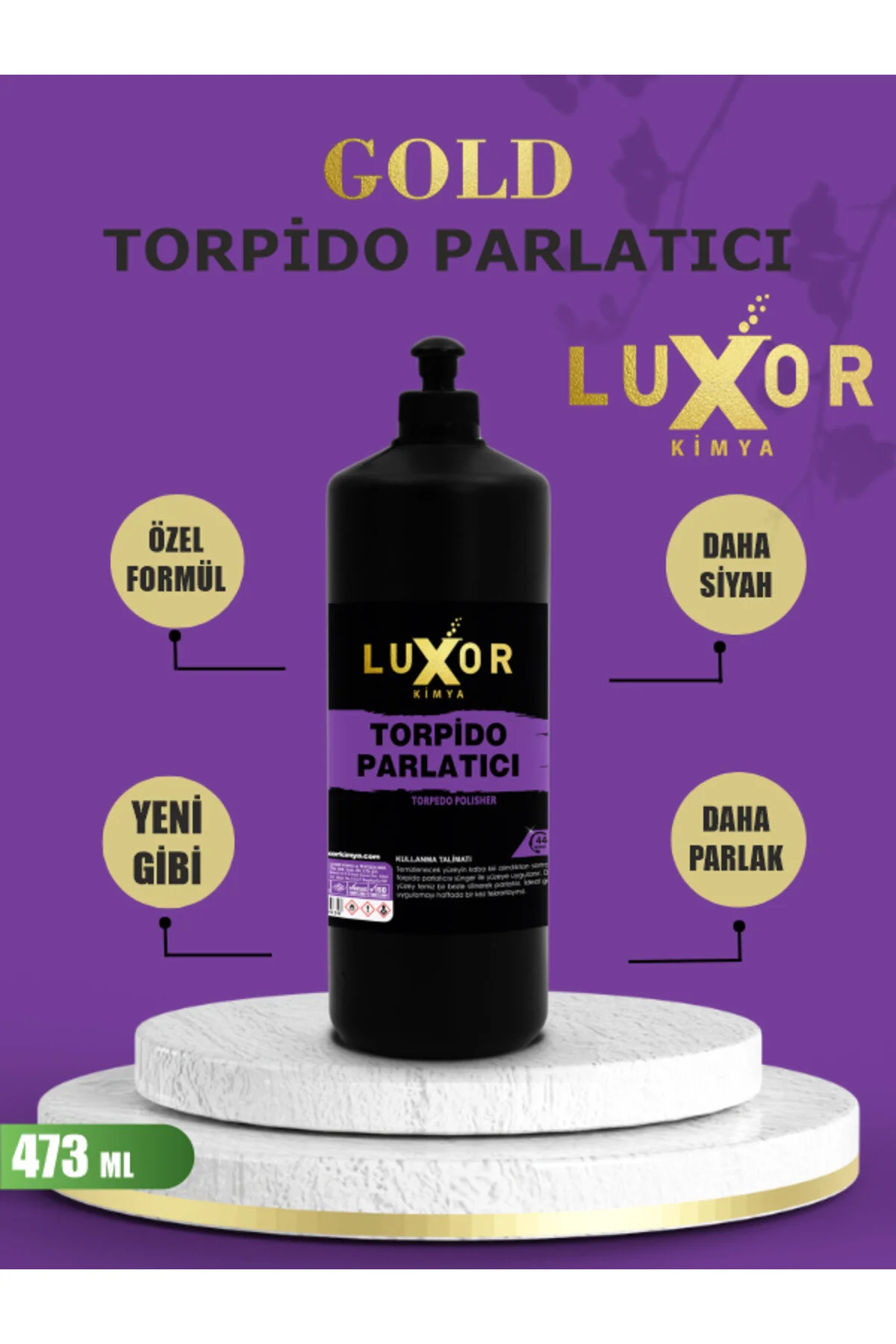 Gold Serisi Silikonlu Torpido Parlatıcı 473 ml görsel 2