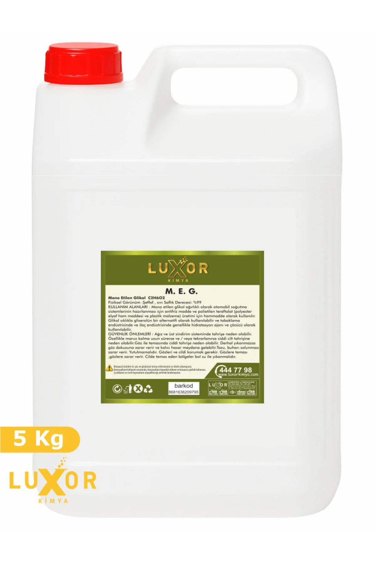 Kimya M.e.g. Mono Etilen Glikol 5 Kg