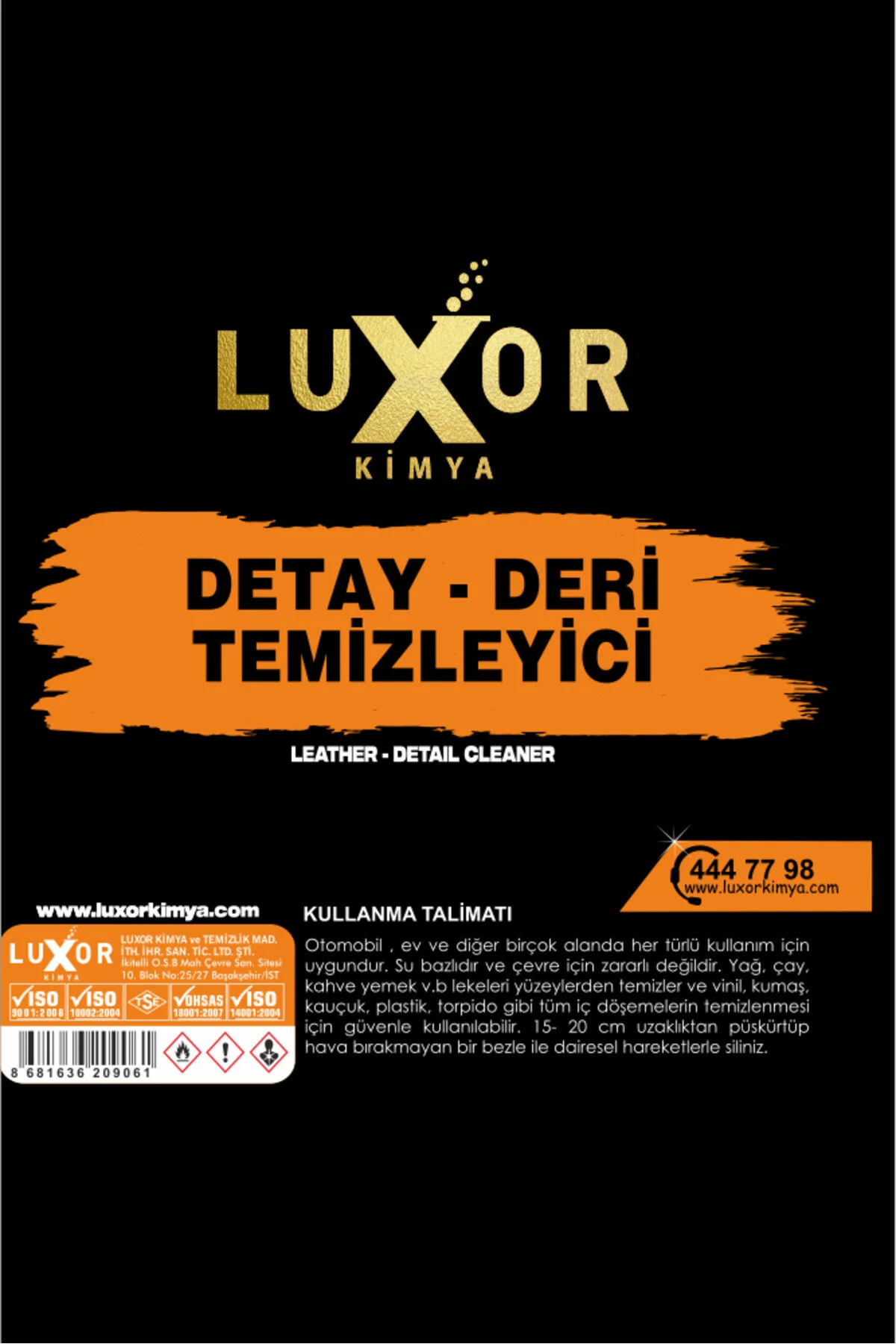 Detay Deri Temizleyici 200 ml görsel 3