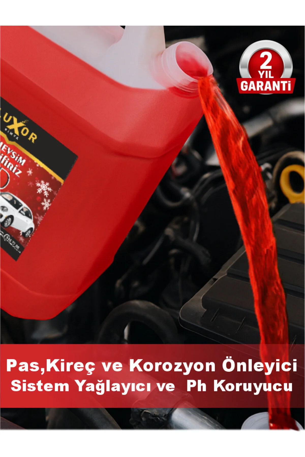 Kimya 4 Mevsim -42 Kırmızı Antifriz 5 L Konsantre Yerli Üretim görsel 3
