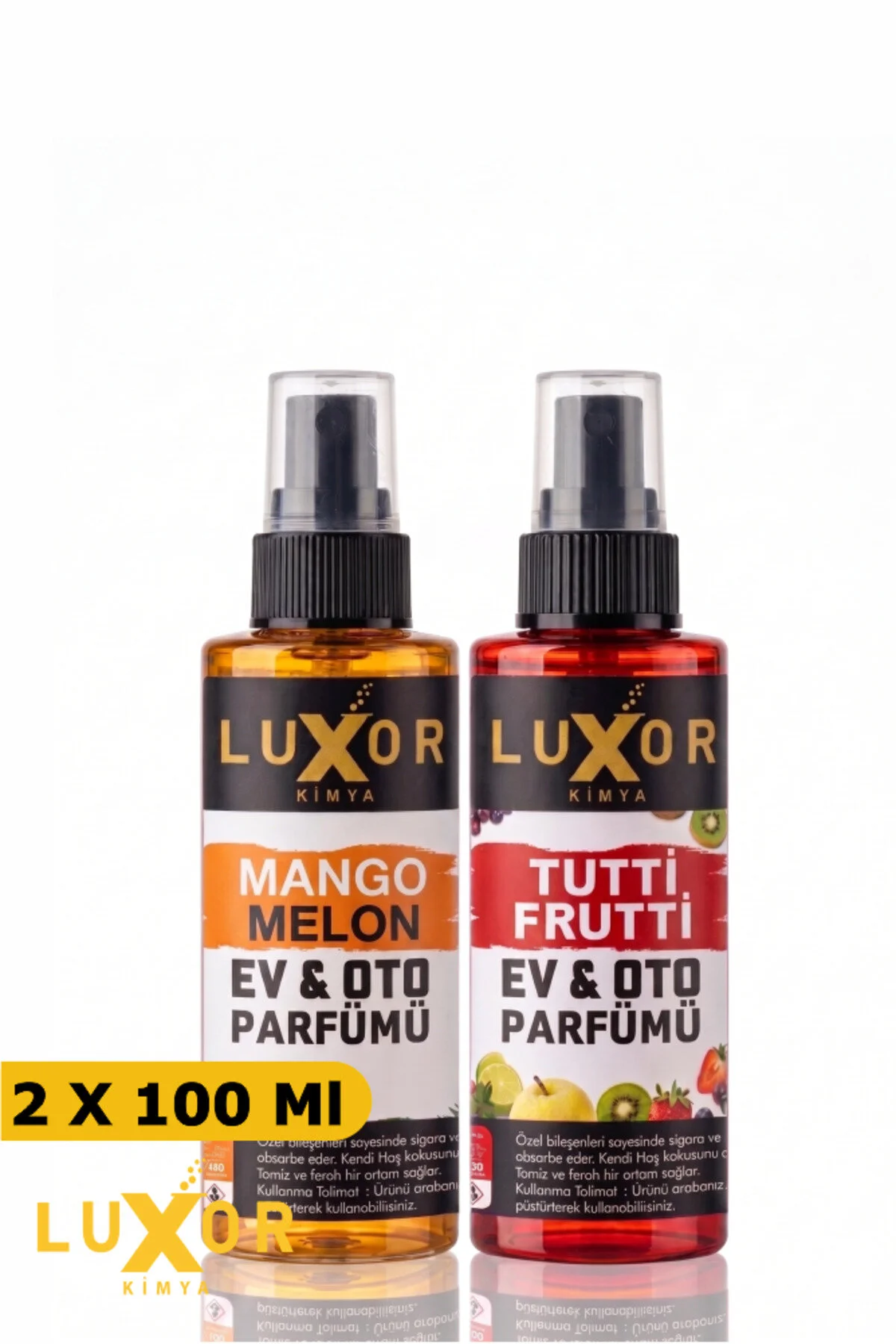 Oto Parfümü Mango Kavun & Tutti Frutti 100 ML | Oto Kokusu | Araç Parfümü | Sprey Oto Kokusu görsel 2