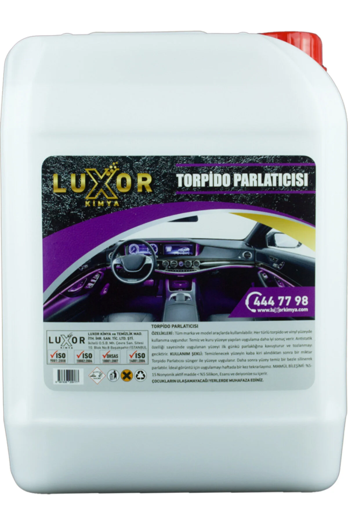 SİLİKONLU TORPİDO PARLATICI VE BAKIM SÜTÜ 20 KG