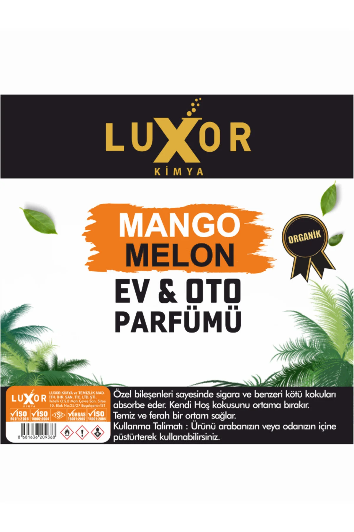 Oto Parfümü Mango Kavun & Böğürtlen Sakız 100 ML | Oto Kokusu | Araç Parfümü | Sprey Oto Kokusu görsel 4