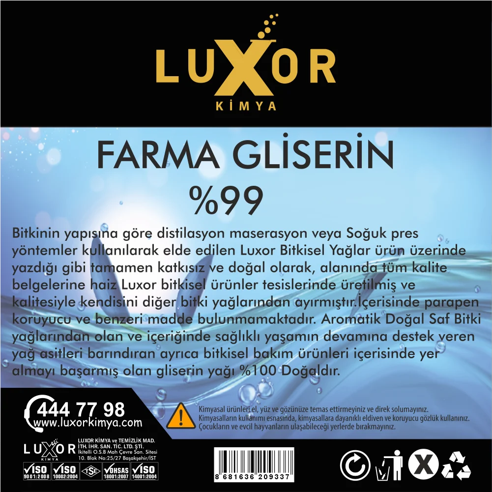Luxor Kimya Farma Gliserin 4 Kg görsel 3