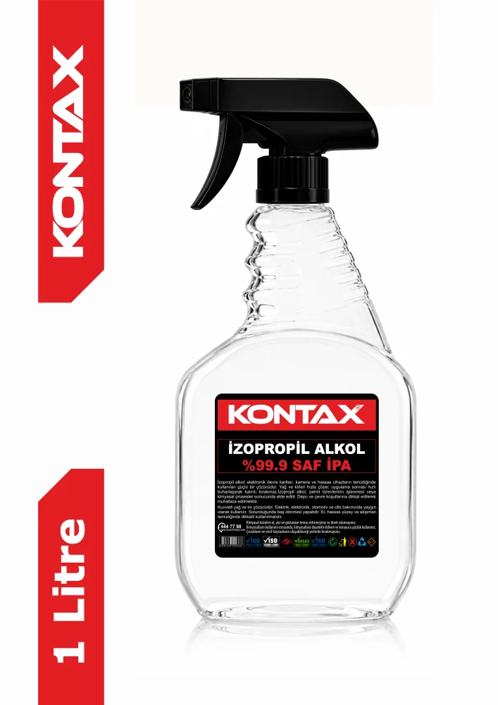 Kontax Spreyli SAF İPA %99,9 İZOPROPİL ALKOL 1 LT