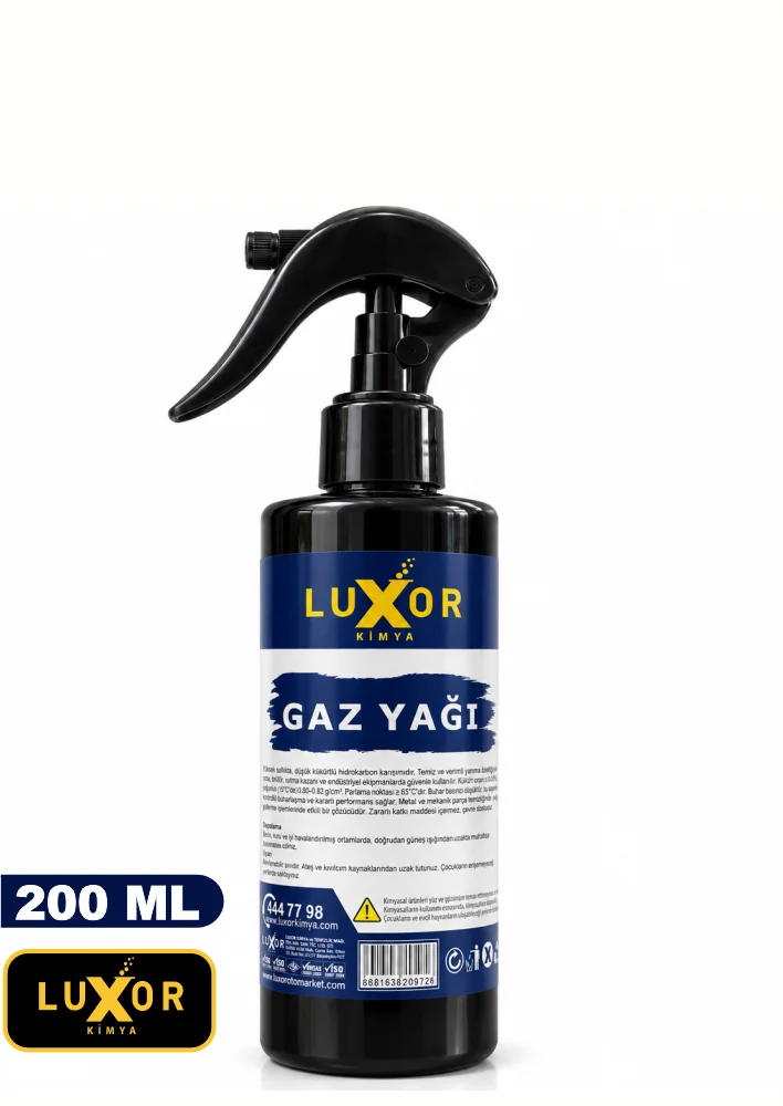 Luxor Kimya Gaz Yağı 200 ML Spreyli