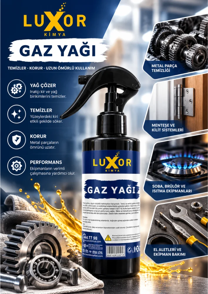 Luxor Kimya Gaz Yağı 200 ML Spreyli görsel 2