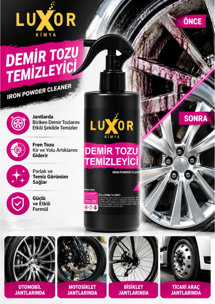 Luxor Kimya Jant Demir Tozu Temizleyici 200 ml görsel 2