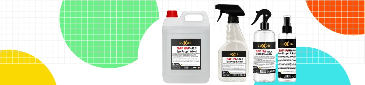Luxor Kimya Saf İPA %99 İzopropil Alkol 1 Lt kapak görseli